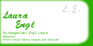laura engl business card